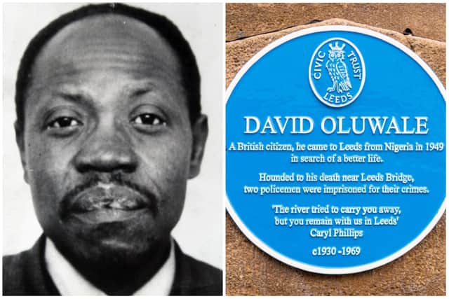 A third blue plaque will be unveiled to David Oluwale.