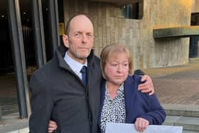 Stuart and Jill Atkinson, the parents of James Atkinson who died from a severe allergic reaction after eating less than a slice of a Deliveroo pizza, have asked to meet takeaway bosses. Photo: Tom Wilkinson/PA Wire.