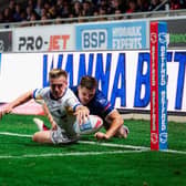 Leeds Rhinos winger Alfie Edgell's season is over after he was hurt trying to score against Wakefield Trinity last week. Picture by Alex Whitehead/SWpix.com.