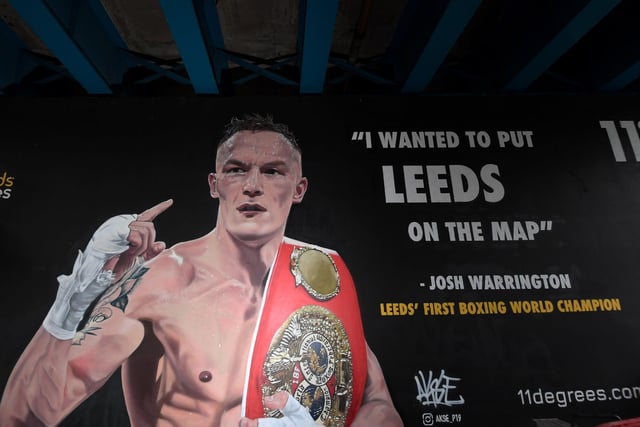 Drivers will recognise this enigmatic artwork from under the Inner Ring Road flyover, in Wellington Street. Completed by street artist Akse P19 around three years ago, it shows boxer Josh Warrington moments after having claimed the IBF world featherweight title in 2018 at Elland Road stadium.