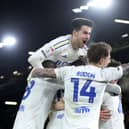 LATE DRAMA - Leeds United scored three goals after the 80th minute to beat league-leaders Leicester City 3-1 and narrow the gap to just six points. Pic: George Wood/Getty Images