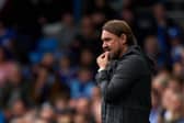 LEEDS, ENGLAND - AUGUST 06: Manager Daniel Farke of Leeds United looks on during the Sky Bet Championship match between Leeds United and Cardiff City at Elland Road on August 06, 2023 in Leeds, England. (Photo by Alex Caparros/Getty Images)