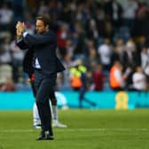 APPRECIATION: England boss Gareth Southgate applauds the Elland Road crowd after the victory against Costa Rica at Leeds United's home back in June 2018.
Photo by Alex Livesey/Getty Images.
