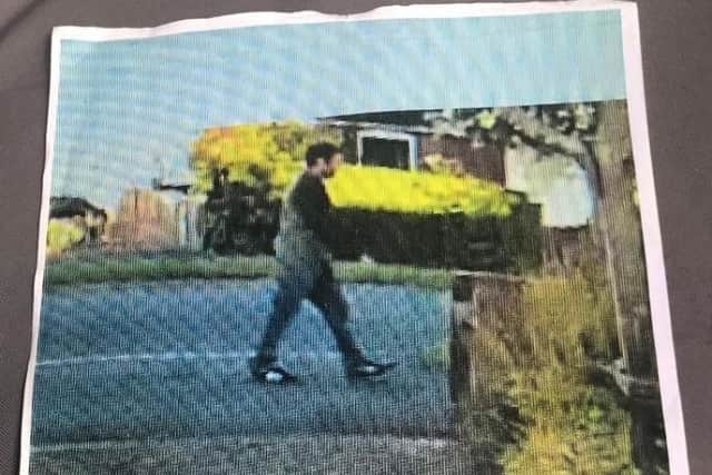 The last known image of Gary, caught on CCTV in the early hours of the morning, close to where he was staying.