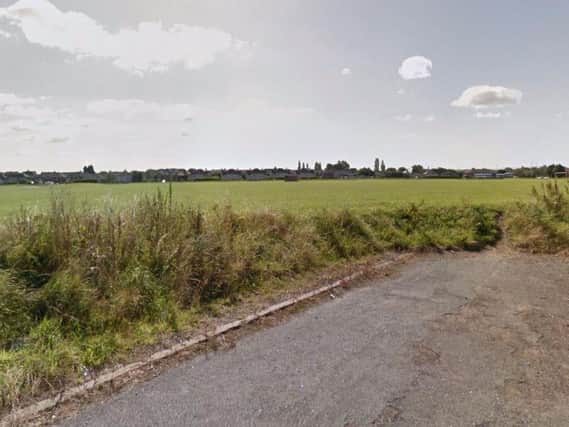 The girl was walking across playing fields between Throstle Lane and Throstle Road in Middleton when the man grabbed her. Picture: Google
