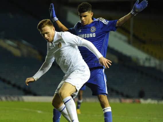 Leeds United's Michael Turner in action against Chelsea in the FA Youth Cup