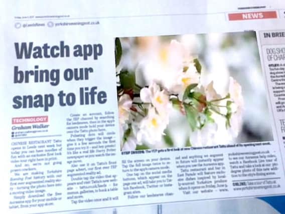 Watch app bring photo to life in the Yorkshire Evening Post