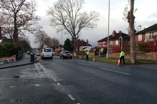 A police cordon remains in place at the scene on Stonegate Road today.