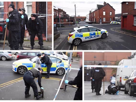 Police attend the scene at Cowper Mount, Harehills following a stabbing incident. Pictures: GUZELIAN