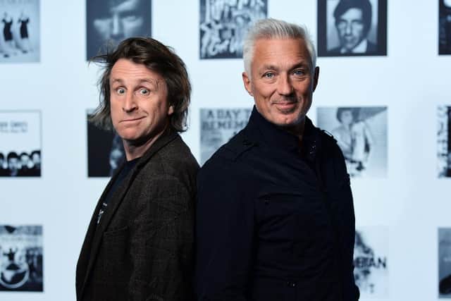 Milton Jones and Martin Kemp in Leeds to promote 'Peter Pan - The Arena Adventure' earlier this year