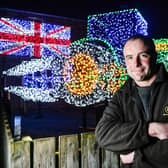 Andrew Wilkinson, 33,made the tribute in memory of his father who died in 2006