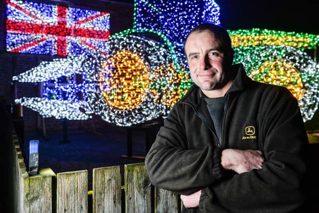 Andrew Wilkinson, 33,made the tribute in memory of his father who died in 2006