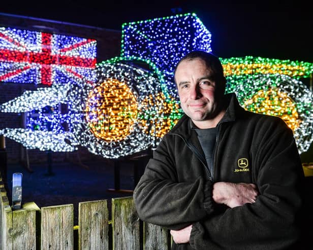 Andrew Wilkinson, 33,made the tribute in memory of his father who died in 2006