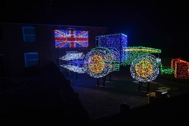 The festive farmer is raising money for Cancer Research UK