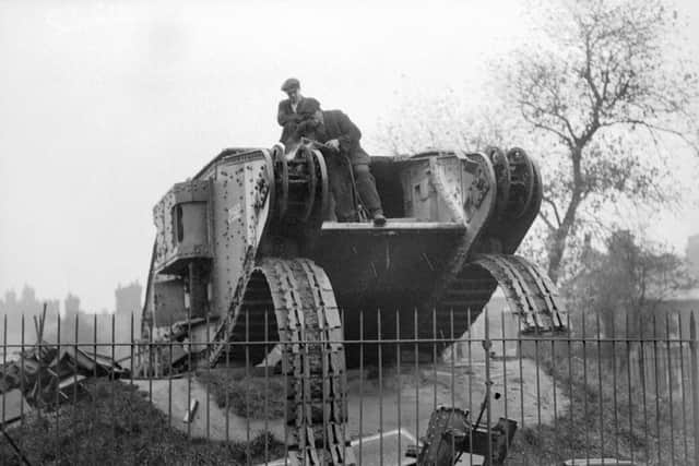 Demolition of tank on Woodhouse Moor.