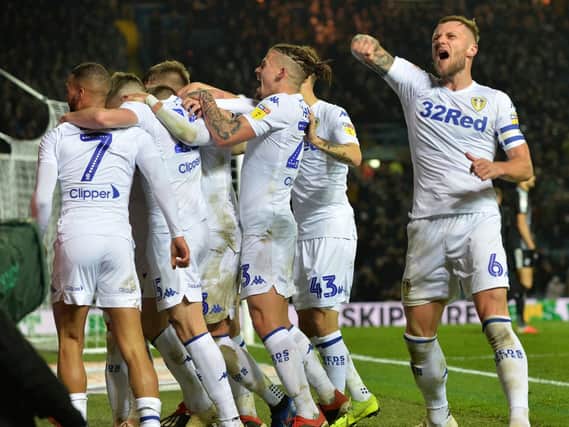 Leeds United celebrate