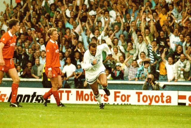 The Whites kicked off their league campaign with victory against Forest at Elland Road thanks to a Gary McAllister strike.