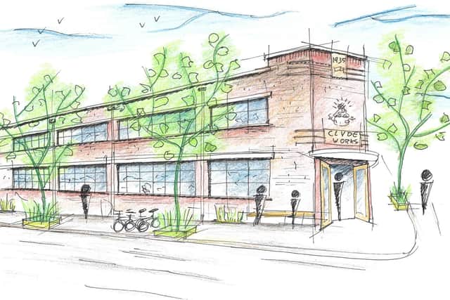 An artist impression of the outside of the new Buddhist community centre in Holbeck.