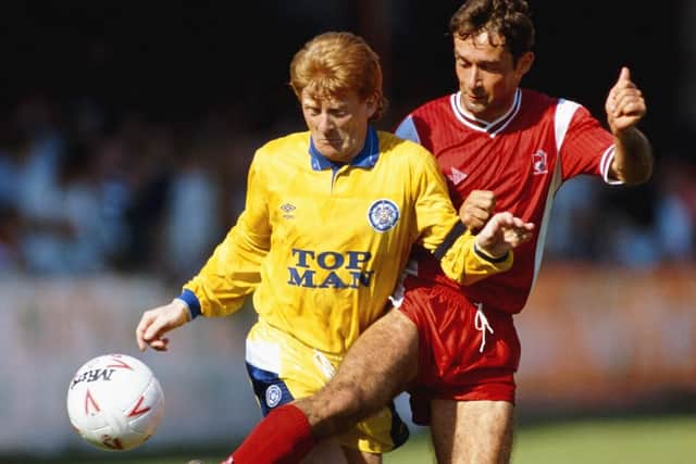 Sold for 66. A classic Umbro kit worn under the Howard Wilkinson years.