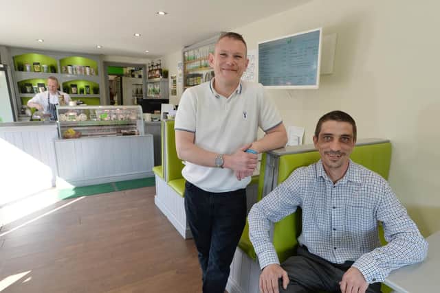 Fromer electrician and builder David Cummings and Phil Shaw have opened the cafe in Kirkstall