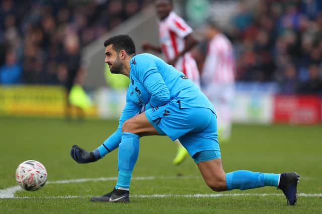 The goalkeeper is now at Stoke City and has not yet played in the league for the Potters this season.