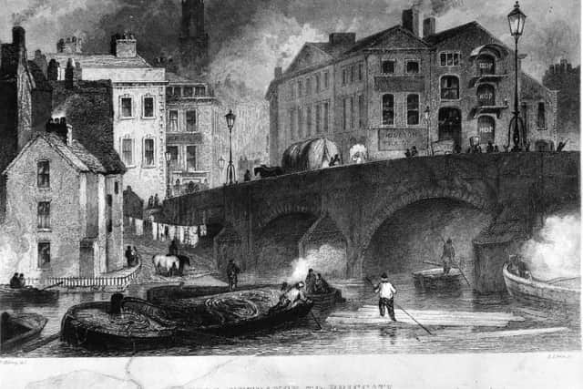 The oldest photo of Briggate featured in this gallery.
