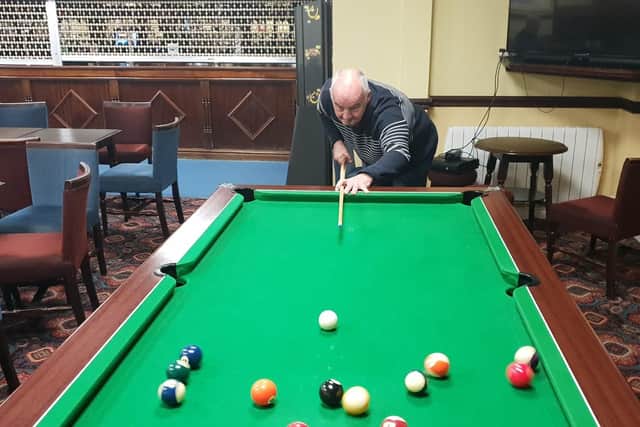 The club has pool, darts, bingo and two full sized snooker tables