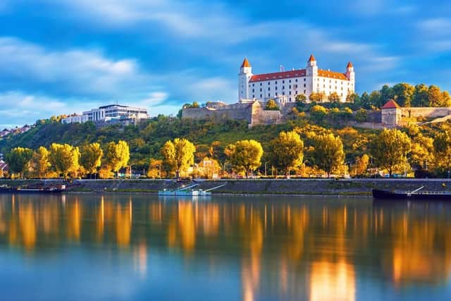 The city is set along the Danube river and the old town is pedestrian-only and is surrounded by vineyards and hiking and cycling trails. Prices start around 35 return for June, 38 return for July and 78 return in August.
