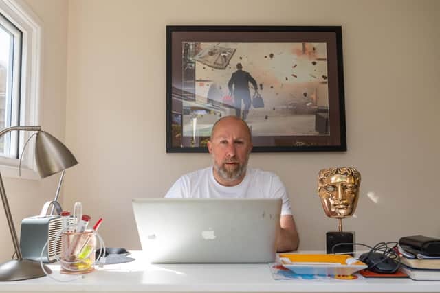 Writer and producer Mark Catley, at home in Leeds