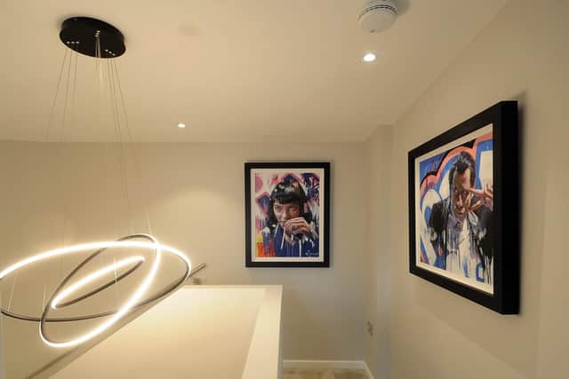 The owners art work adds colour
