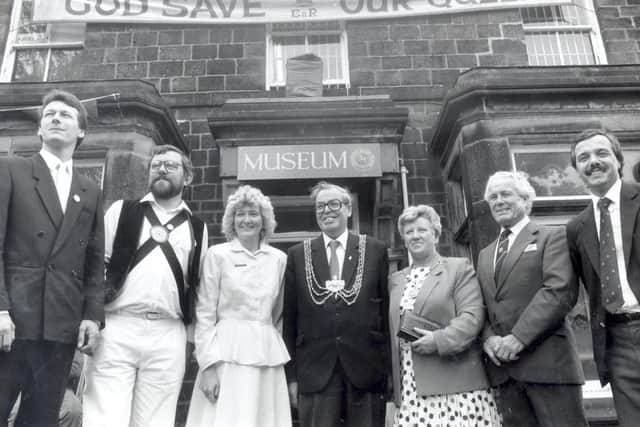 The Lord Mayor of Leeds, Coun Arthur Vollans, opened Horsforth Town Village Museum on The Green as Horsforth Town band played and Morris men danced.