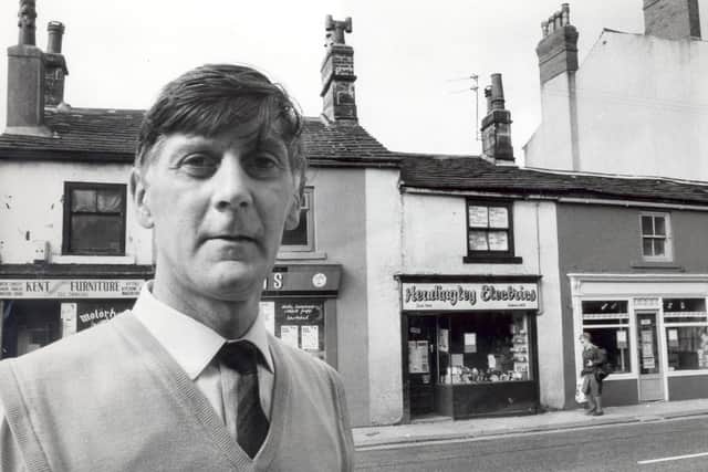 This shopkeeper was battling to save a piece of history. Edward Shedlrake was fighting plans to demolish a block of shops on Otlery Road and build a new parade with shops and offices.