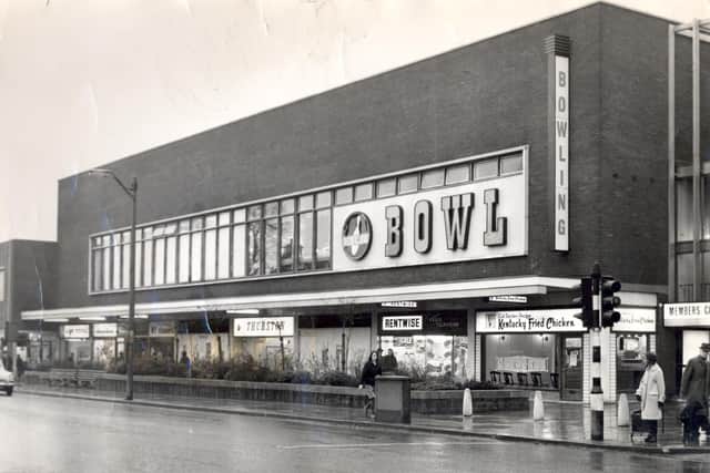 The caption on the back of our photo reads "Part of the Headingley shopping centre which has proved so popular because of its competitive prices, wide range of services and attractive facilities"