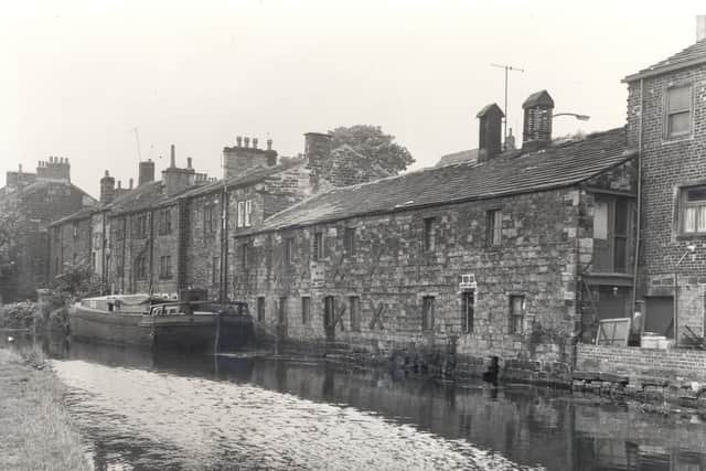 19th century buildings off Town Street at Rodley alongside the Leeds and Liverpool Canal that were to be preserved.