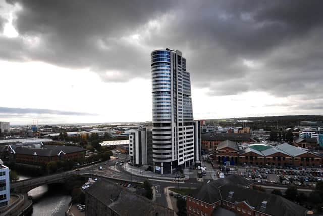 Built in 2007, this office and residential skyscraper is visible from 25 miles away from most areas. It is currently Yorkshire's tallest building.