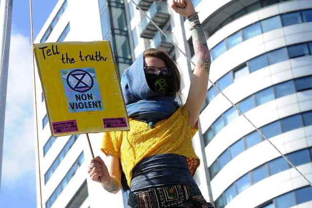 Protesters used non-violent tactics throughout the week and police confirmed that no arrests were made.