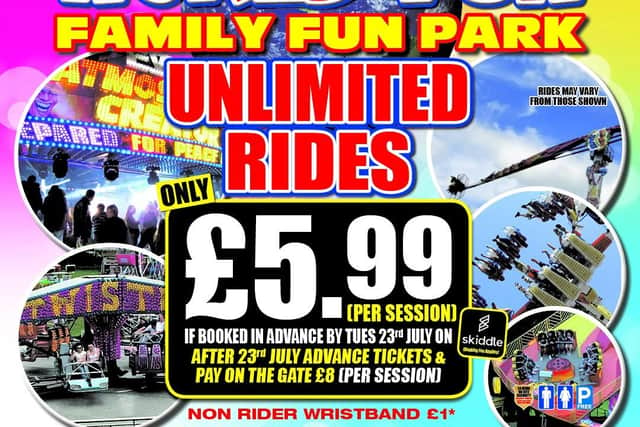 Unlimited fun for a set price - even cheaper if you buy online in advance