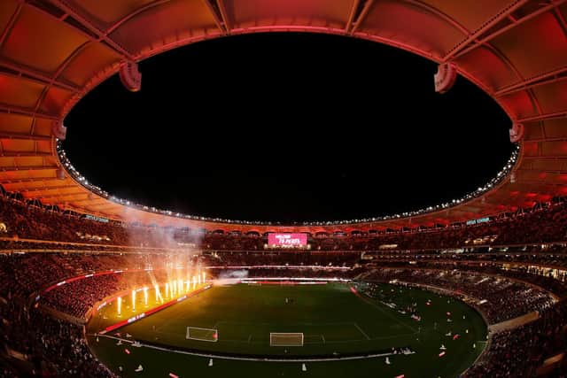 What a photo... the Whites showpiece fixture of the tour was a clash against Manchester United in Perth at the Optus stadium - the first meeting for nearly eight years between the two.