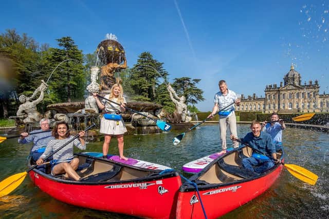 Countryfile presenters enjoy Castle Howard.