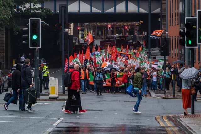 10 of the best pictures from the Asda protest march through Leeds