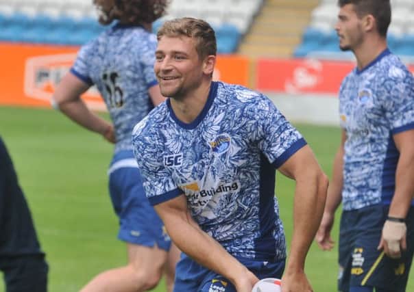Jimmy Keinhorst in training today at Featherstone.  Picture: Tony Johnson.