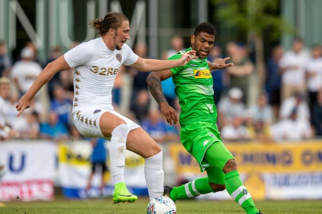Luke Ayling in action against Borussia Mnchengladbach last pre-season.