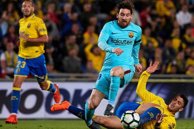 Lionel Messi in action against Las Palmas last season.