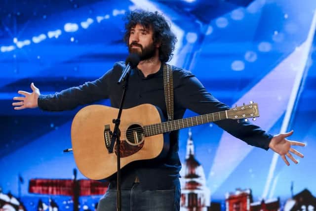 ON STAGE: Micky P Kerr had the crowd laughing at his first audition. PIC: Syco/Thames courtesy of ITV