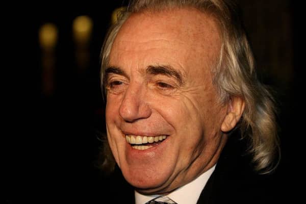 File photo showing nightclub owner Peter Stringfellow celebrating after he was granted a licence for his proposed club to be based in central Dublin. Stringfellow had died aged 77, a spokesman said. Photo: PA Wire