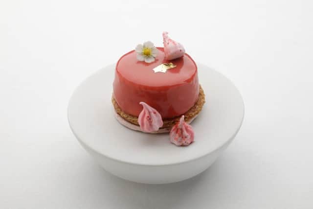 Rrhubarb, strawberry and buckwheat.