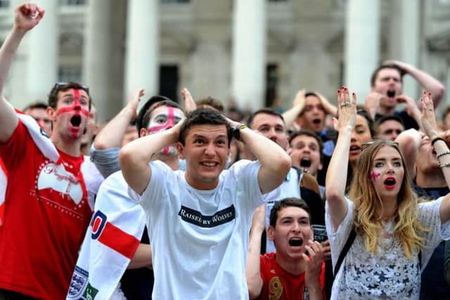 Spectators in Millennium Square during the 2014 World Cup. PIC: Jonathan Gawthorpe