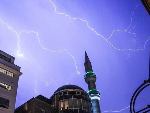 Recent thunderstorms have battered the UK including this one in London