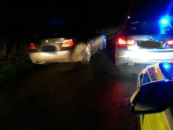West Yorkshire Police seizing a car. Photo: West Yorkshire Police