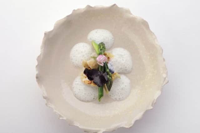 Truffled cauliflower, artichoke and buttermilk.
